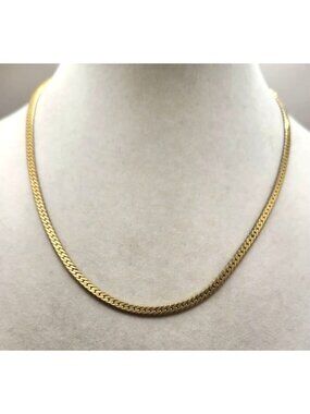 Gold Tone Chain HIgh Quality, Spring Ring - 20"